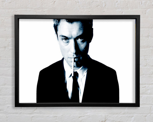 Jude Law Blue Framed Print