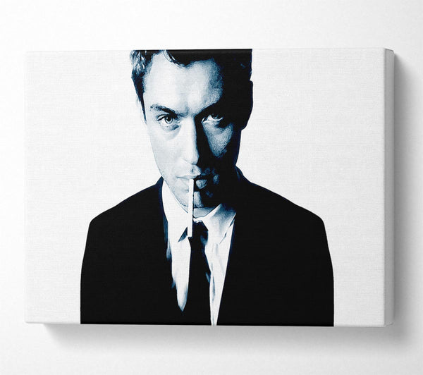  A Canvas Print of Jude Law Blue Canvas Art