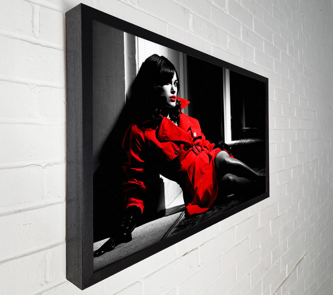  A Canvas Print of Kiera Knightley Red Canvas Print