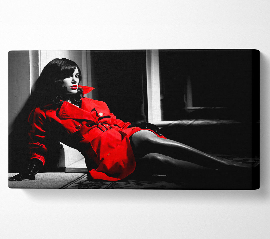  A Canvas Print of Kiera Knightley Red Canvas Print