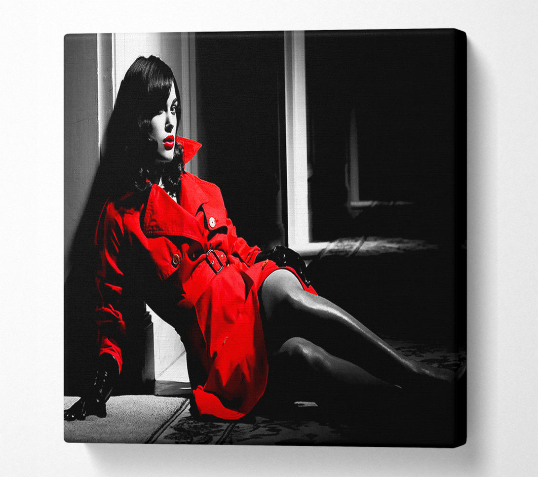  A Canvas Print of Kiera Knightley Red Canvas Print