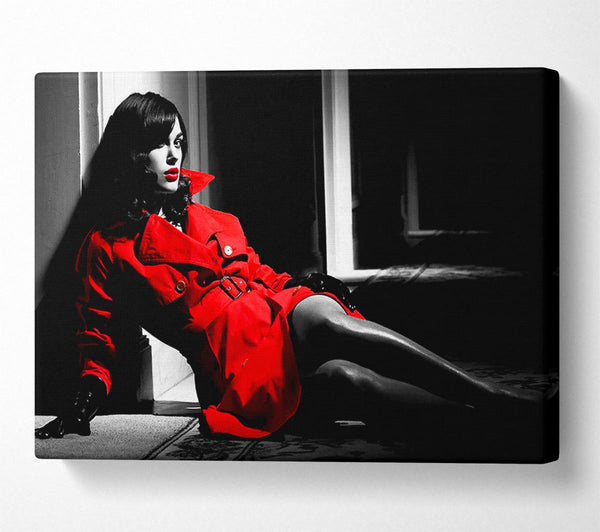 Kiera Knightley Red Canvas Print