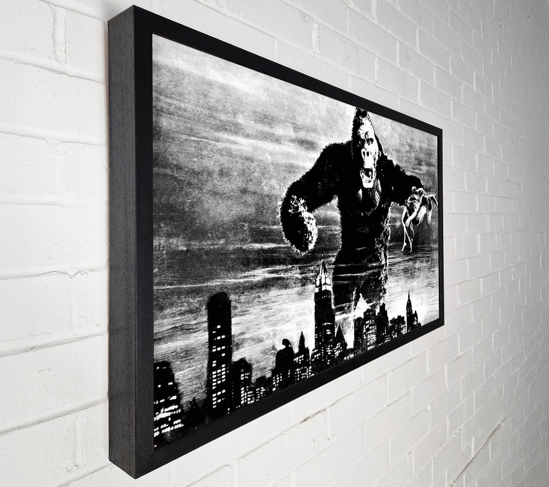  A Canvas Print of King Kong Retro Canvas Wall Art