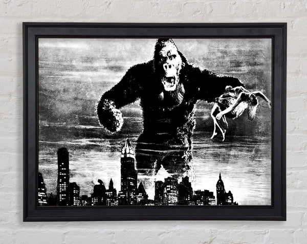 King Kong Retro Framed Print