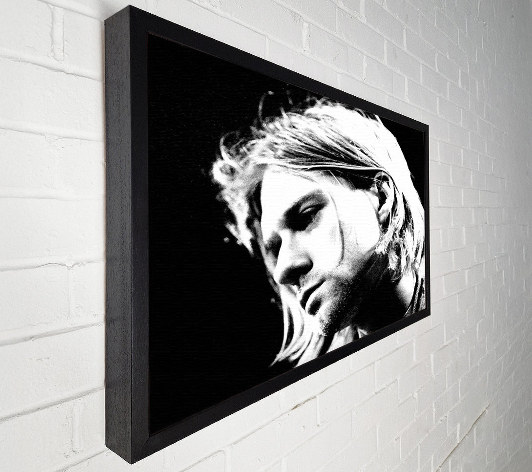  A Canvas Print of Kurt Cobain Face Canvas Wall Art