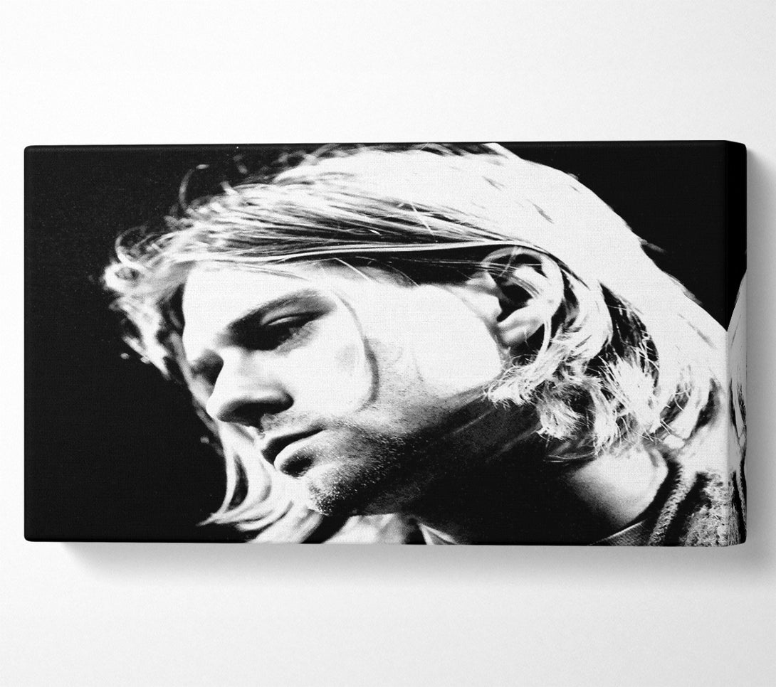  A Canvas Print of Kurt Cobain Face Canvas Wall Art