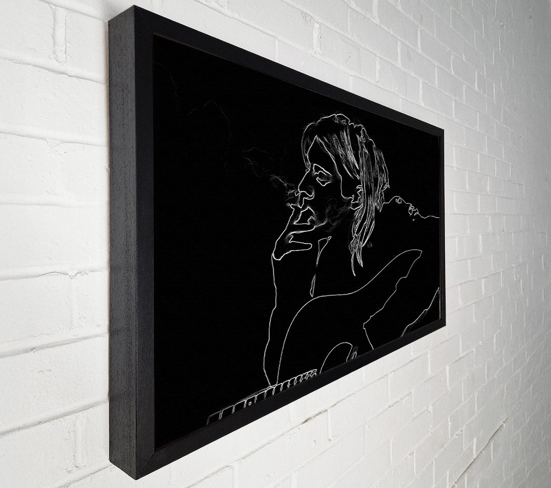  A Canvas Print of Kurt Cobain Exhale Canvas Print