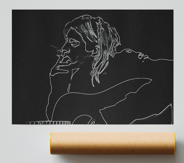 Kurt Cobain Exhale Print