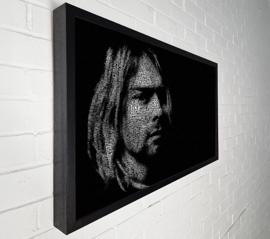  A Canvas Print of Kurt Cobain Portrait Canvas Art