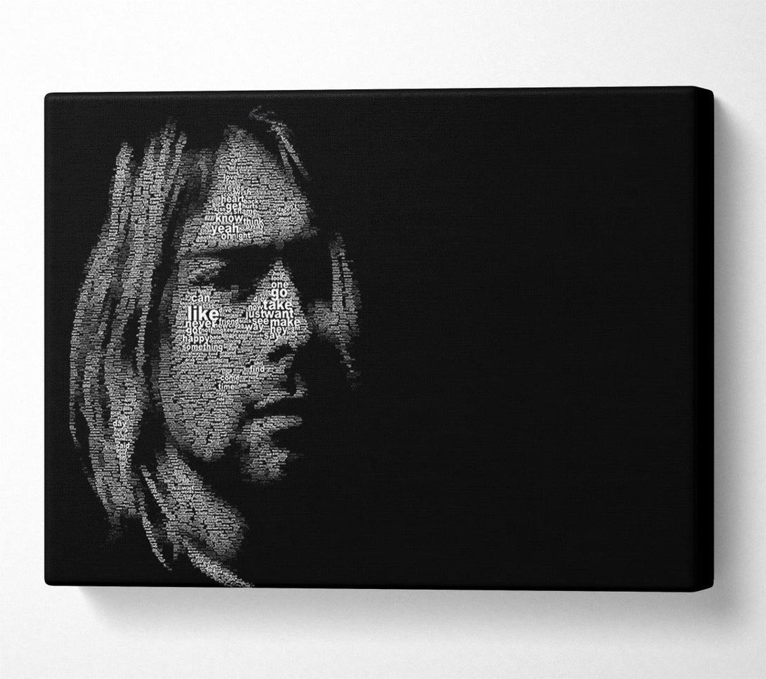  A Canvas Print of Kurt Cobain Portrait Canvas Art