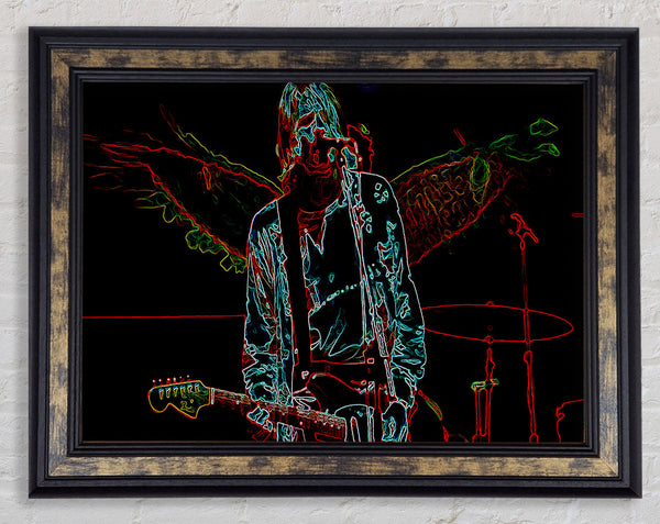 Kurt Cobain Framed Print