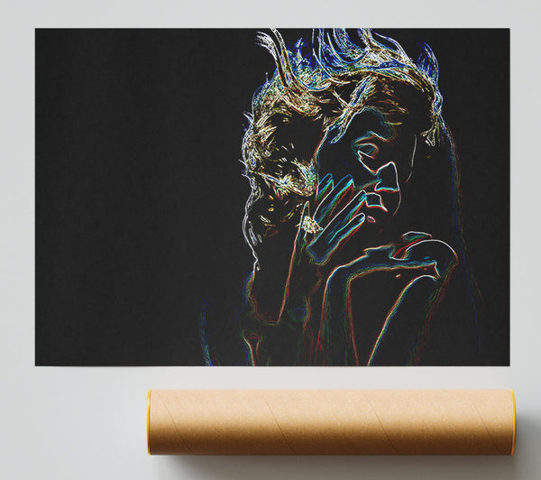 Kylie Minogue Psychedelic Print