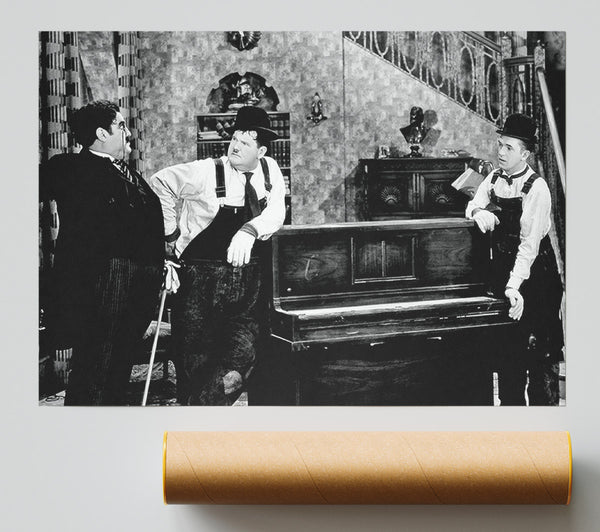 Laurel And Hardy Piano Break Giclee Print