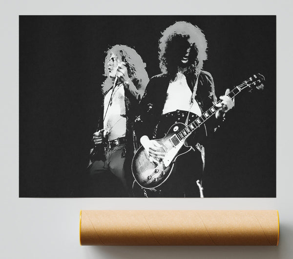 Led Zepplin On Stage Print