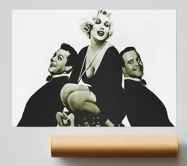 Marilyn Monroe And The Boys Print