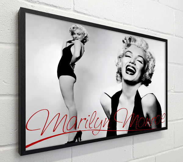 Marilyn Monroe B n W Red