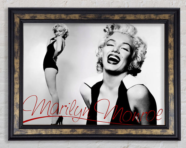 Marilyn Monroe B und W Rot