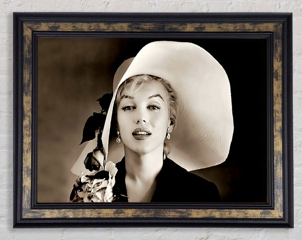Marilyn Monroe Classic Hat Framed Print