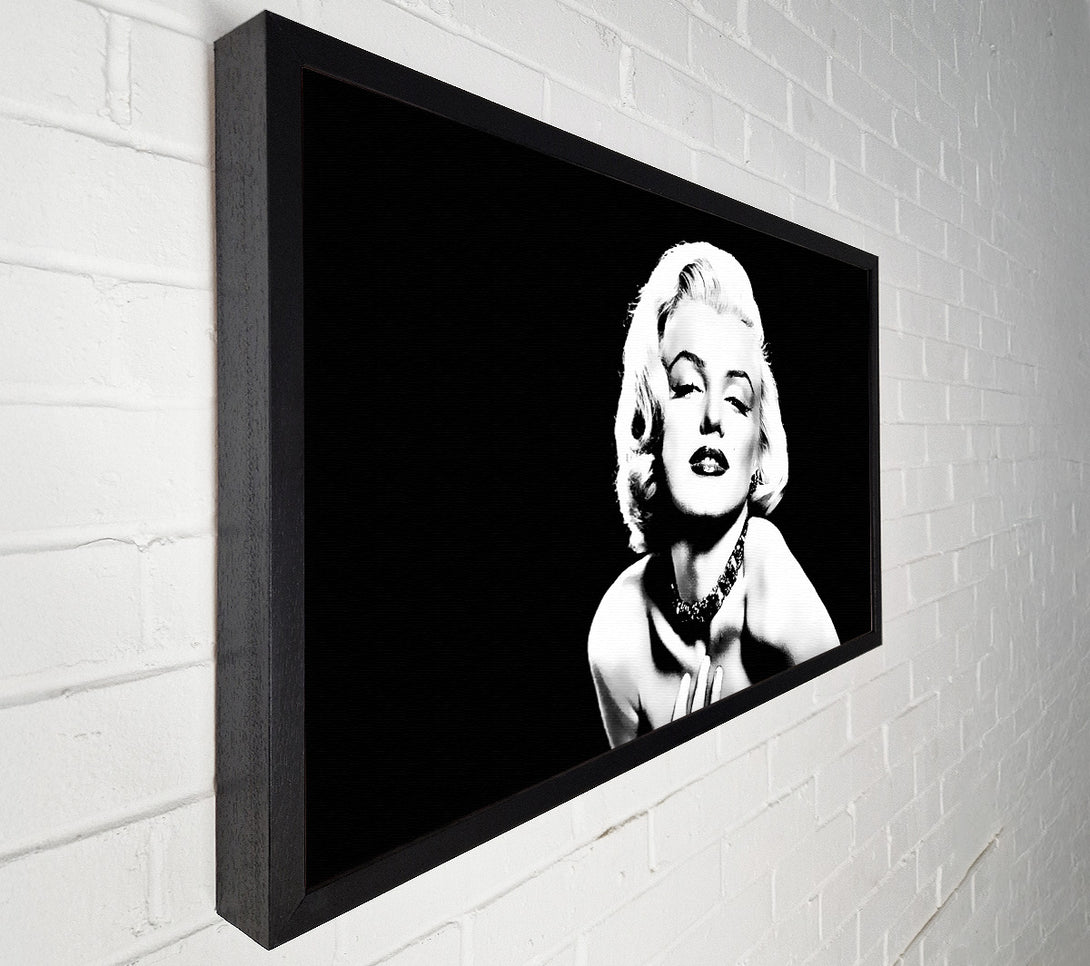  A Canvas Print of Marilyn Monroe Glamour B n W Canvas Art