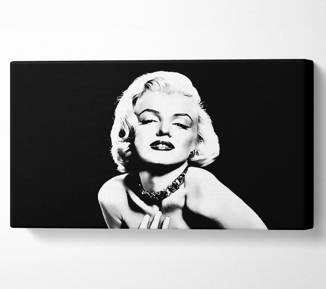  A Canvas Print of Marilyn Monroe Glamour B n W Canvas Art