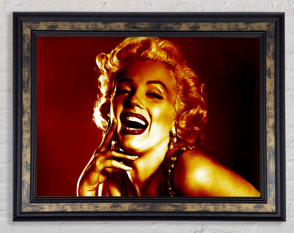 Marilyn Monroe Gold Framed Print