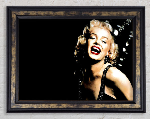 Marilyn Monroe Sparkle Framed Print