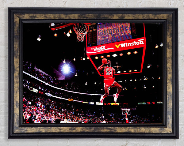 Micheal Jordon Air Framed Print
