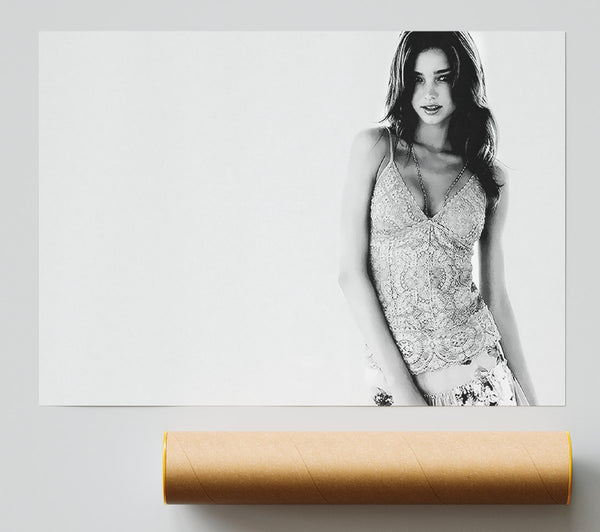 Miranda Kerr B N W Print