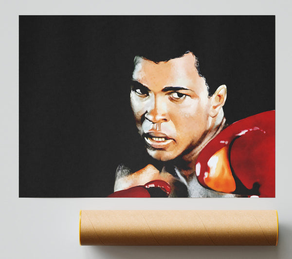 Muhammad Ali Boxing Gloves Giclee Print