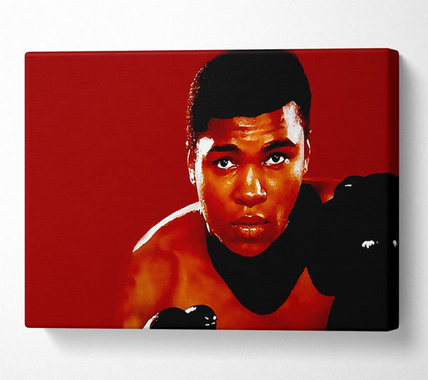 Muhammad Ali Red Canvas Print