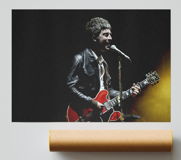 Noel Gallagher On Stage Giclee Print