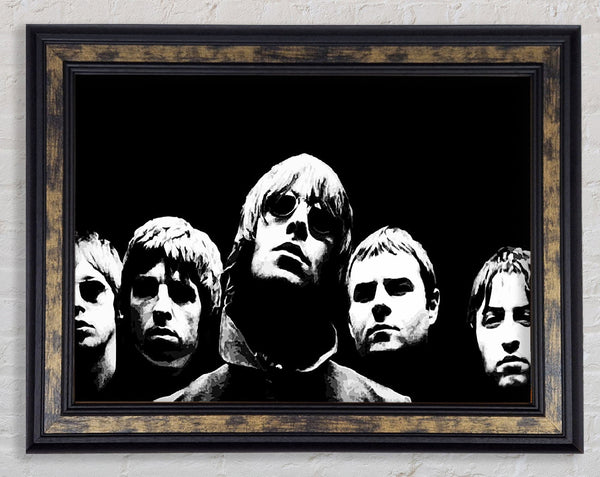 Oasis Wonderwall Pop Art Framed Print
