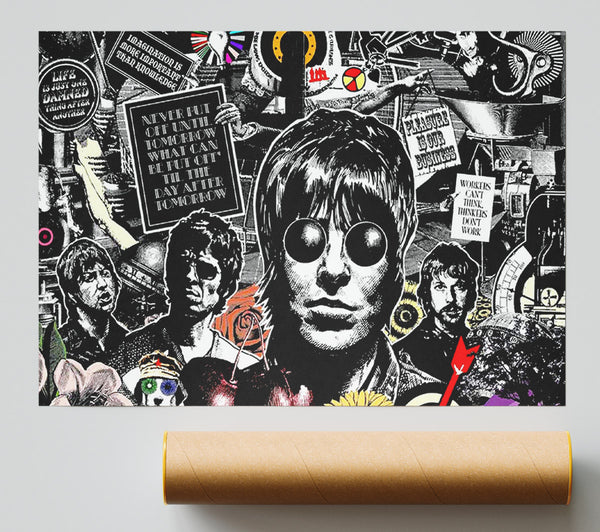 Oasis Collage Giclee Print