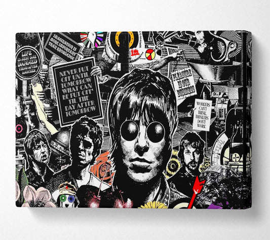 Oasis Collage Canvas Wall Art