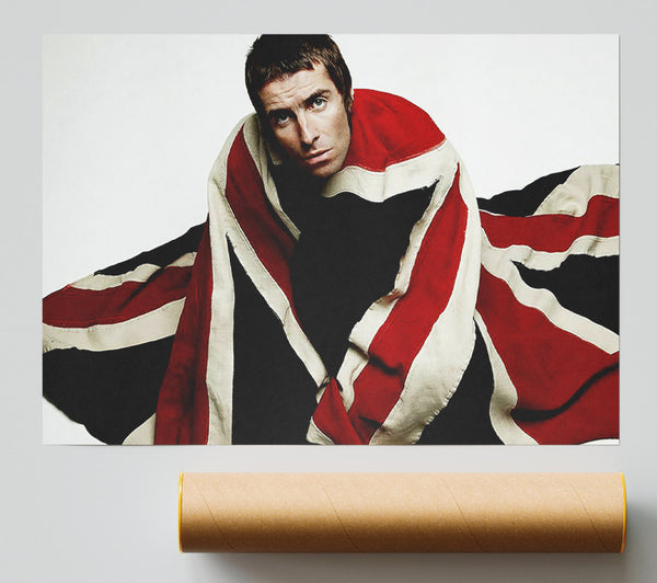 Oasis Liam Gallagher Flag Print