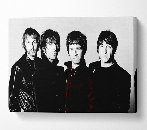 Oasis Noel Red B n W Canvas Art