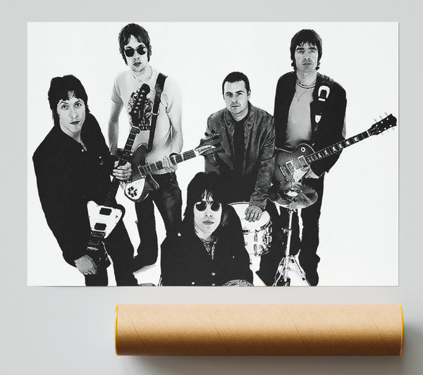 Oasis With There Instruments Print