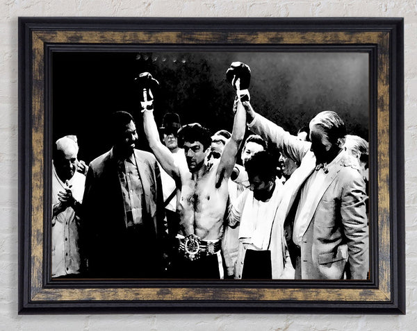 Raging Bull Robert De Niro Winning Framed Print