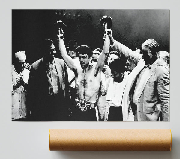 Raging Bull Robert De Niro Winning Poster