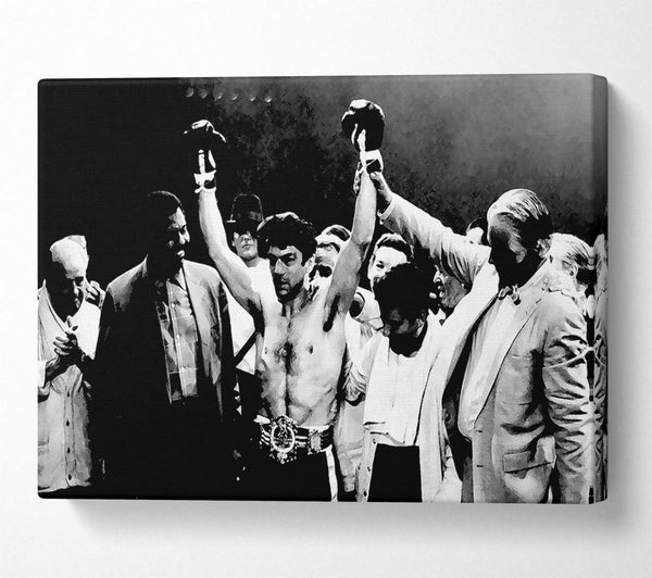  A Canvas Print of Raging Bull Robert De Niro Winning Canvas Wall Art