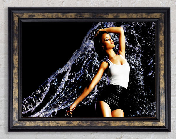 Rhianna Rain Framed Print