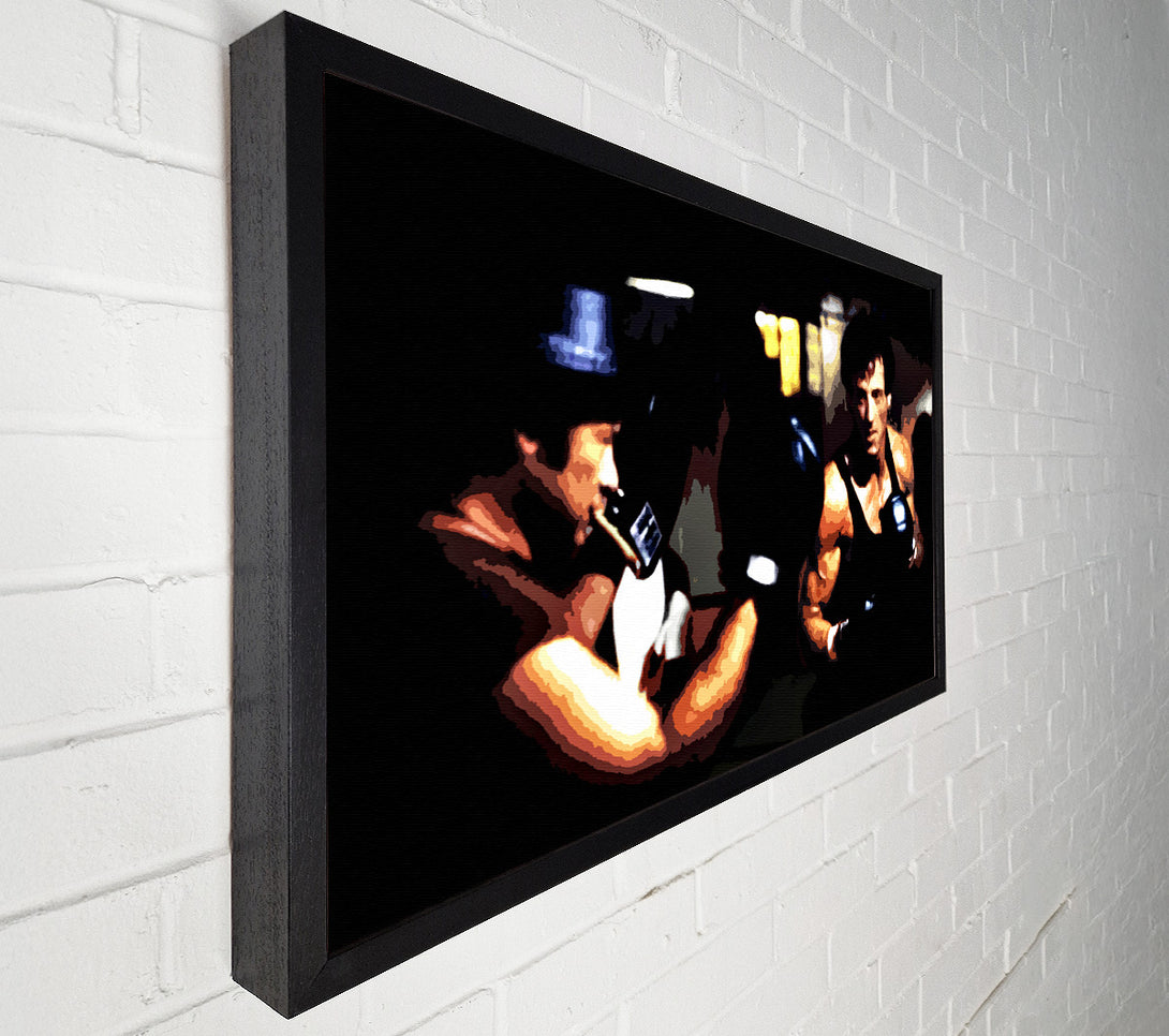  A Canvas Print of Rocky Training Canvas Art
