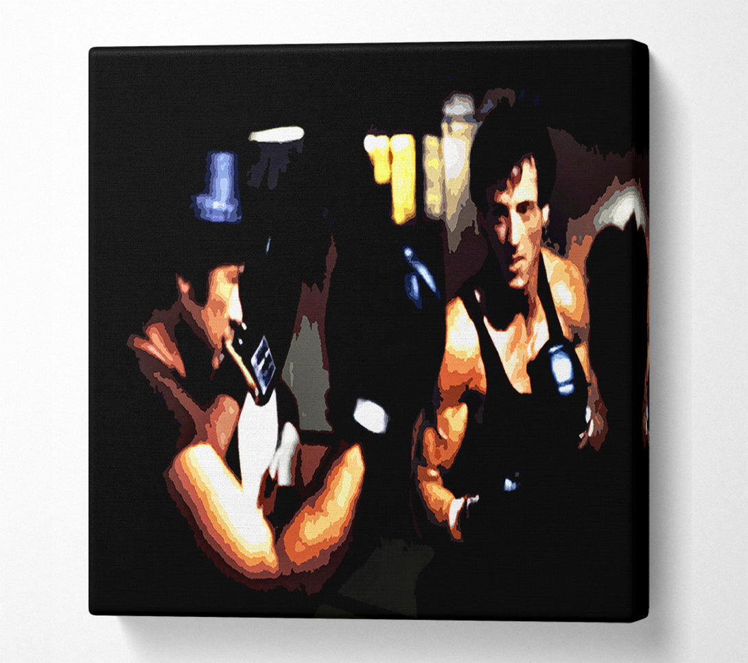  A Canvas Print of Rocky Training Canvas Art