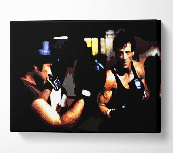  A Canvas Print of Rocky Training Canvas Art