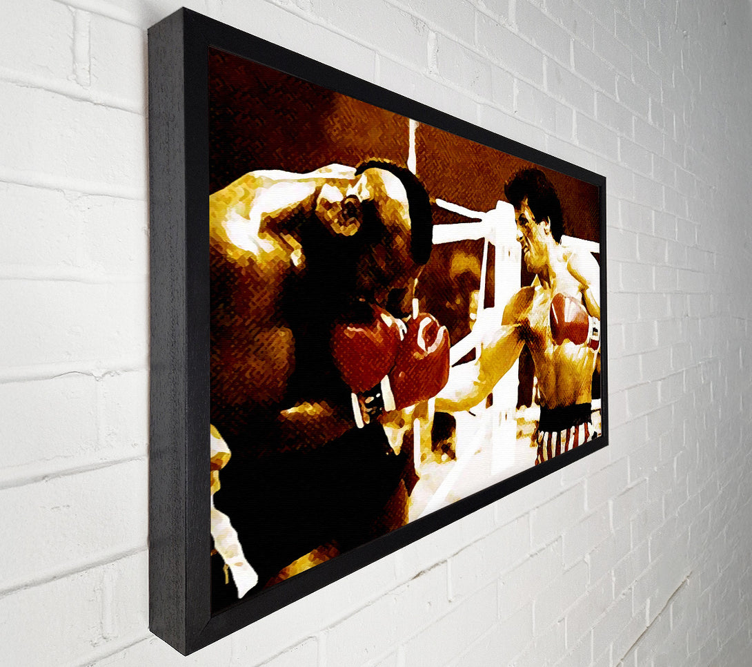  A Canvas Print of Rocky 3 In The Ring With Mr T Canvas Print