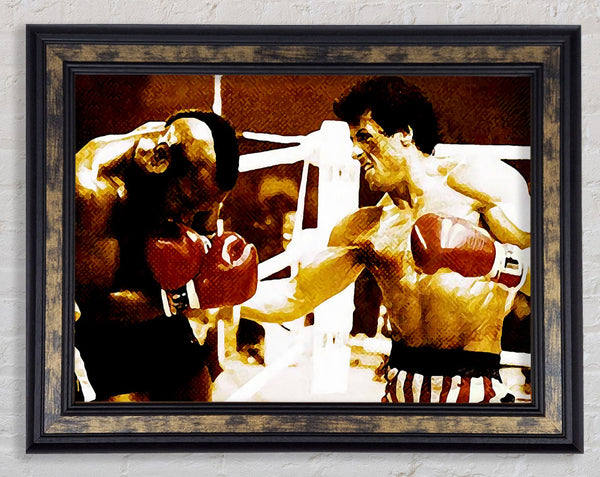 Rocky 3 In The Ring With Mr T Framed Print