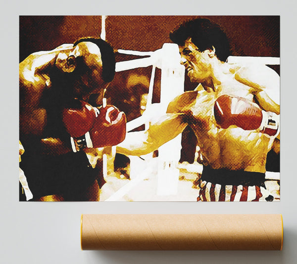 Rocky 3 In The Ring With Mr T Giclee Print