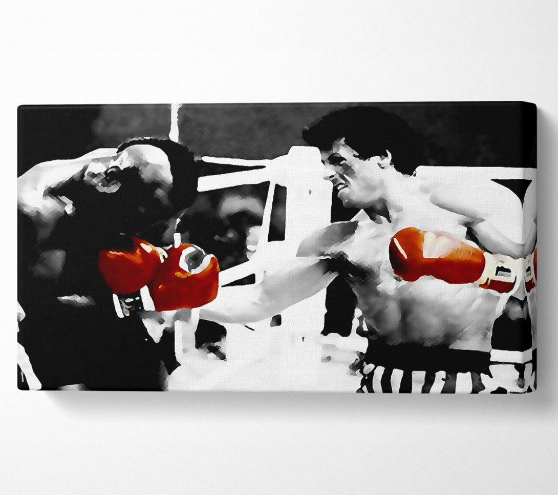  A Canvas Print of Rocky 3 Red Boxing Gloves Canvas Wall Art