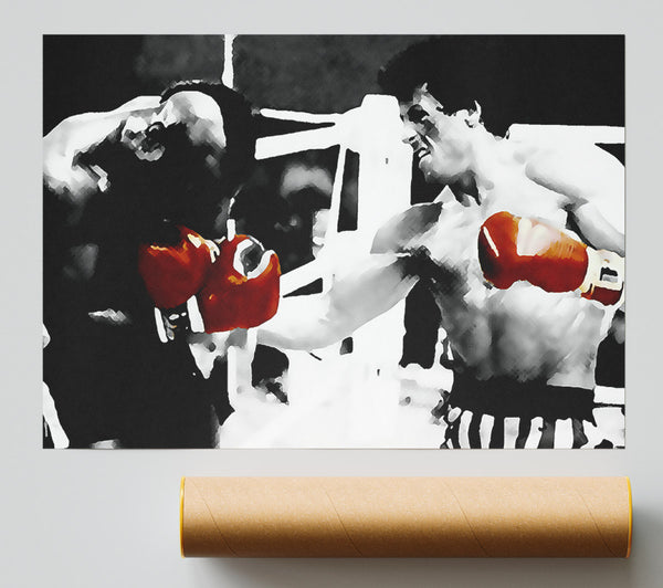 Rocky 3 Red Boxing Gloves Poster