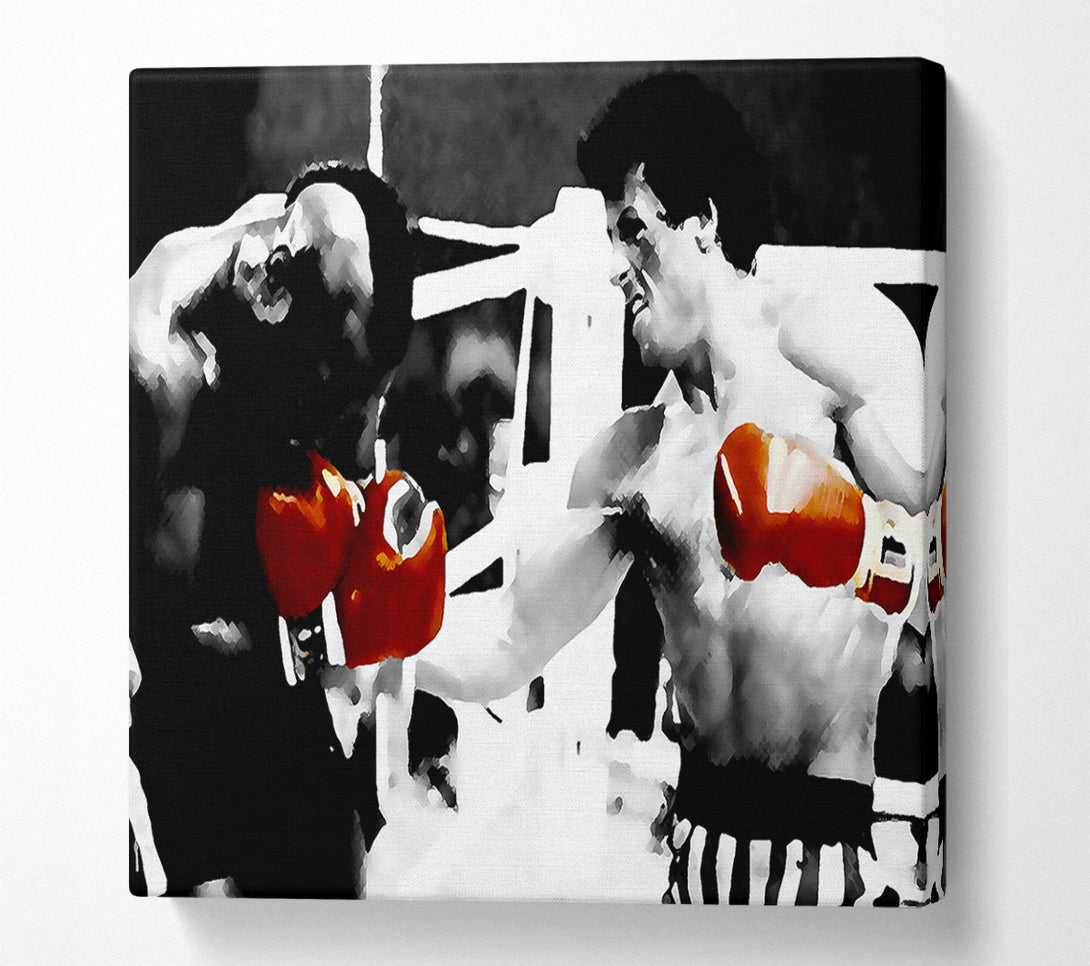  A Canvas Print of Rocky 3 Red Boxing Gloves Canvas Wall Art